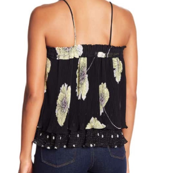 New w/tags 1.State mixed print pleated cami size L - Picture 3 of 7